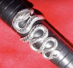 Silver Snake Ring ~ Large Size ~ Quality Vintage  High Silver Content