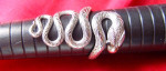 Silver Snake Ring ~ Large Size ~ Quality Vintage  High Silver Content