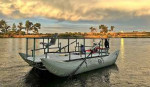 Pontoon River boat