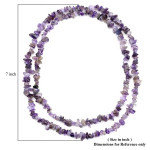Brand new Amethyst Chips Endless Necklace 34 Inches 331.00 ctw