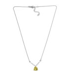 Ouro Verde Quartz & White Zircon Necklace 18" 4.10 ctw