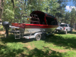 2005 custom weld 24ft center steer jet boat