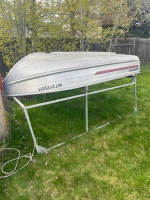 10 foot Gamefisher aluminum boat with truck rack