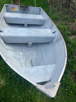 10 foot Gamefisher aluminum boat with truck rack