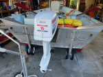 12' Klamath DLX Aluminum Boat with Trailer & 15hp Outboard Motor