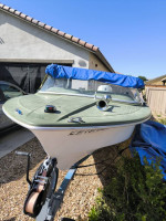 1968 Fiberform 15-Foot Boat with Johnson 65hp Outboard Motor