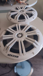 Boat speakers are new  KICKER BRAND