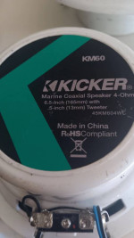Boat speakers are new  KICKER BRAND