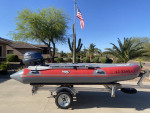 Achilles SGX-132 Inflatable Sport Boat, Yamaha 25hp Four Stroke, and T