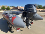 Achilles SGX-132 Inflatable Sport Boat, Yamaha 25hp Four Stroke, and T