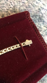 Diamond appx 1 ct TW, Tennis 7.5” RL925 silver bracelet, Heather Gardens