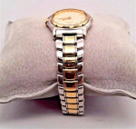 EBEL LADIES 1911 WITH 18K BEZEL, STAINLESS AND DIAMOND MARKERS