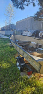 12 foot camo boat with 3 hp motor