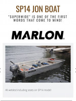 2022 Marlon SP14 Jon Boat