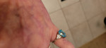 Blue Heart Sterling Silver Set or Alone