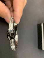 Women Designer 18k Silver Plated Bangle Bracelet $85 OBO