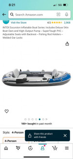 Raft & trolling motor