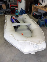 10.6 ft quick silver inflatable with motor