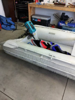 10.6 ft quick silver inflatable with motor