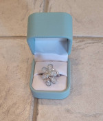 Beautiful Ross Simon's Flower Sterling Silver Ring