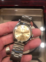 Rolex Oyster Perpetual 34mm ref 5552 beautiful champagne dial✅✅