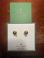 Kate Spade Have a Ball♠️ gold tone studs brand new