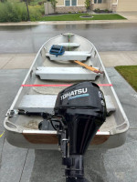 14' Aluminum Alumacraft Outboard Boat