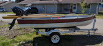 12' V-hull w/ trailer and outboard
