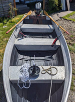 12' V-hull w/ trailer and outboard