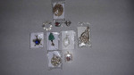 Pins, pendants, earrings, chains and more