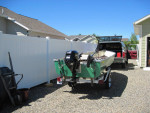 Mirror craft fishing boat and new motor