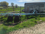 Boat trailer with roller bunks