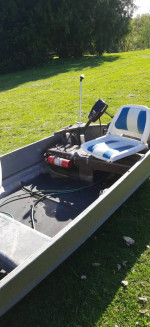 12' Aluminum boat with motor