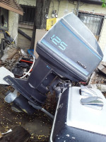 Fun boat 125 outboard and Trailer