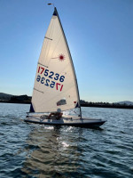 Exceptional Laser Sailboat w/Trailer