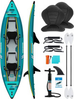 NEW OCEANBROAD V1 Inflatable Sit-in Kayak, with Paddles