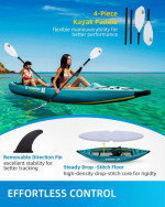 NEW OCEANBROAD V1 Inflatable Sit-in Kayak, with Paddles