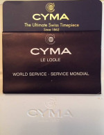 CYMA Ladies Blue Face Diamond Watch
