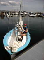 Capri 14 on Dilly Trailer - day sailor
