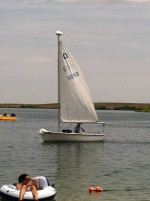 Capri 14 on Dilly Trailer - day sailor