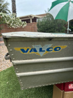 Vintage Valco 8ft Aluminum Fishing Boat w Accessories