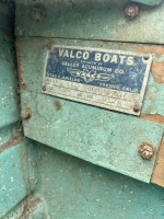 Vintage Valco 8ft Aluminum Fishing Boat w Accessories