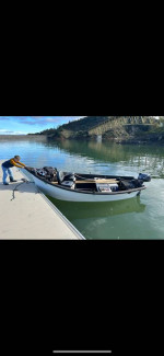 Drift boat. Crackacraft