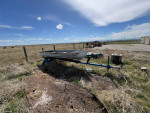 Boat with trailer. Oars, aluminum