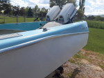 Classic Lee Craft dual motor boat