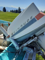 Classic Lee Craft dual motor boat