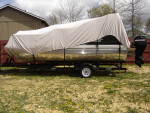 2011 18ft. Voyager Pontoon Boat with Trailer and extras