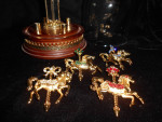 Carousel Brooches by Franklin Mint