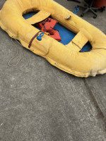 Two-man rubber boat
