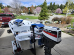 12' Boat, Trailer with Honda 9.9 HP